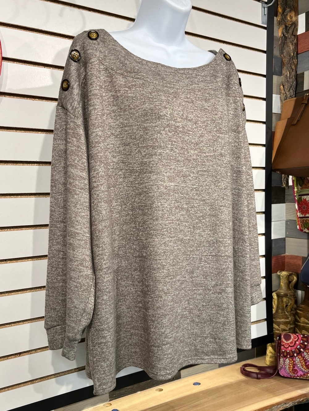 Cable & Gauge soft knit top size 1X - Picture 3 of 10